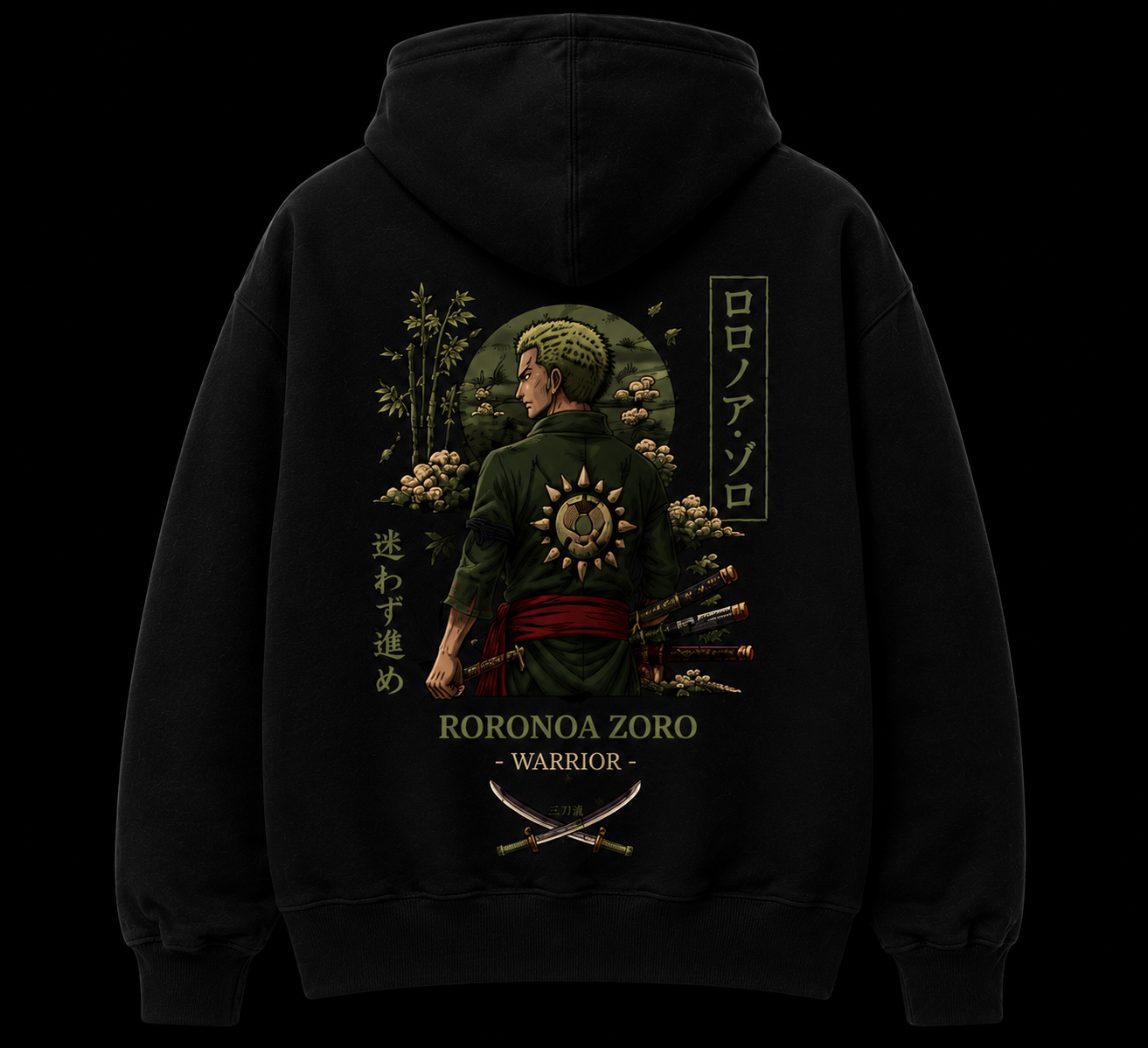 Roronoa Zoro Embroidered Hoodie – WayBeyond
