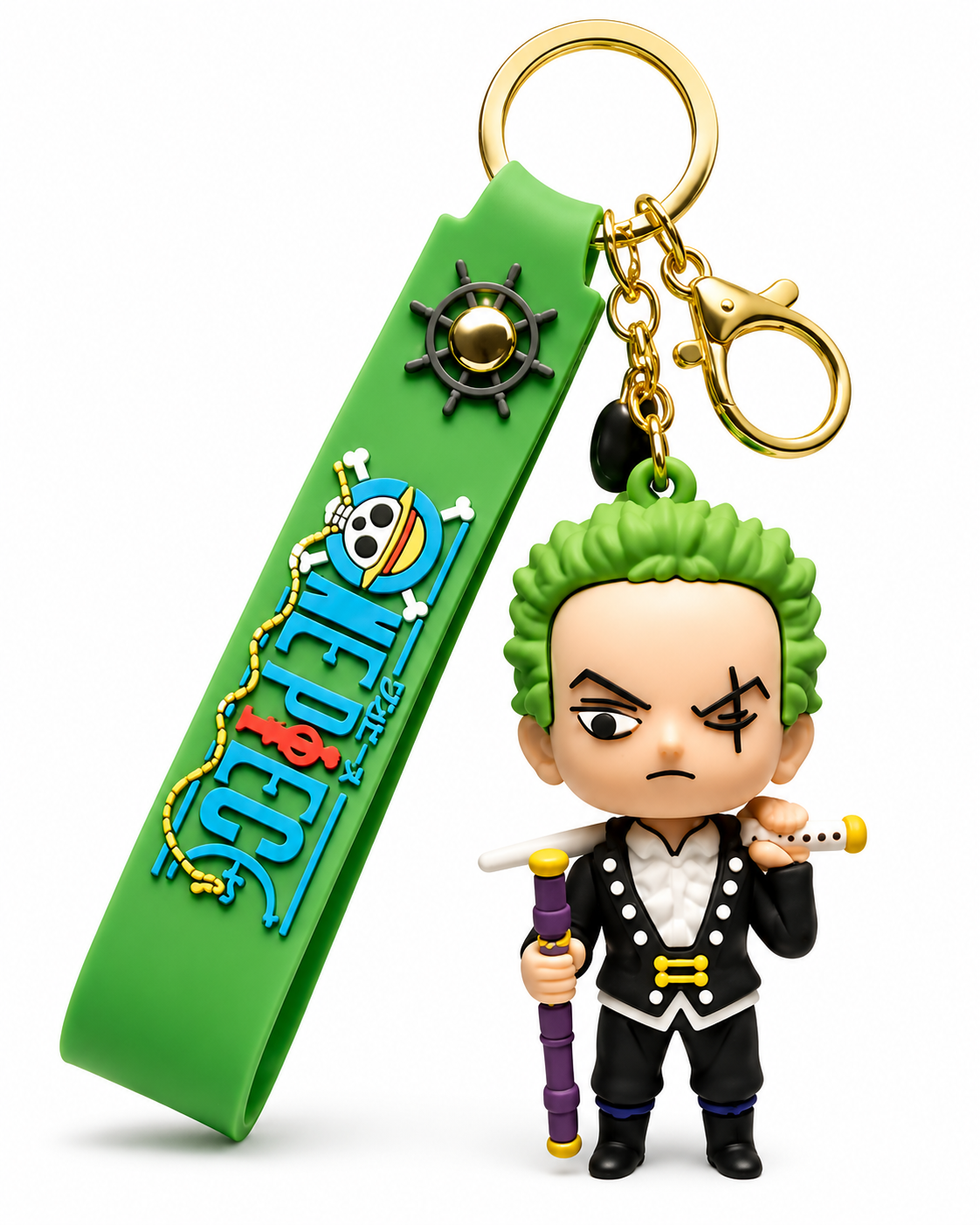 Roronoa Zoro Keychain – Premium Anime PVC Key Ring | WayBeyond