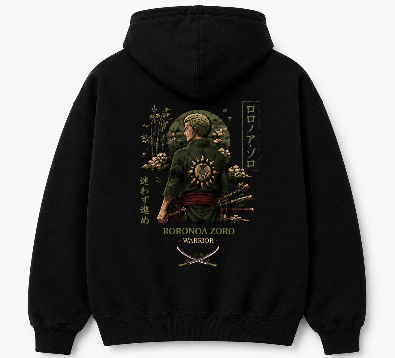 Roronoa Zoro Embroidered Hoodie – WayBeyond