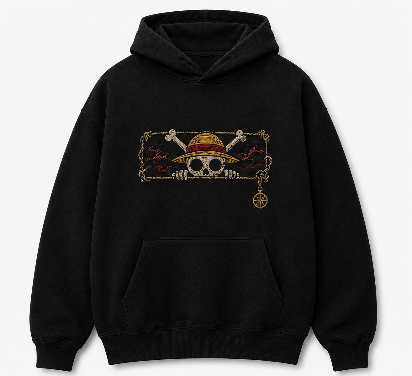 Straw Hat Legacy Hoodie – Premium Embroidered Edition